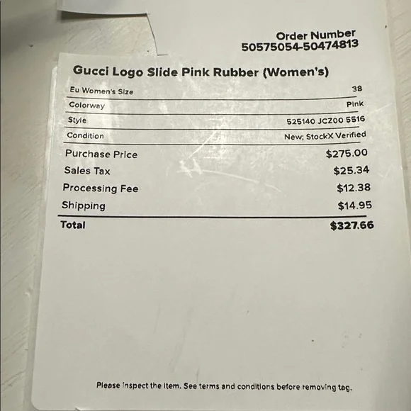 100% authentic Gucci Slides 38 - Picture 7 of 8